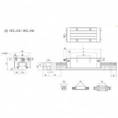 Linear guide pair