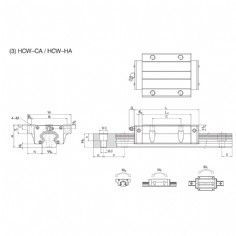 Linear guide pair