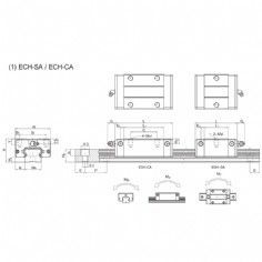 Linear guide pair