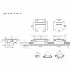 Linear guide pair