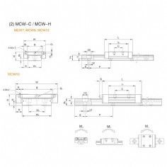 Linear guide pair