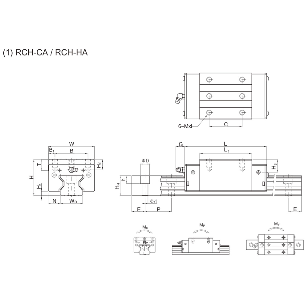 Linear guide pair