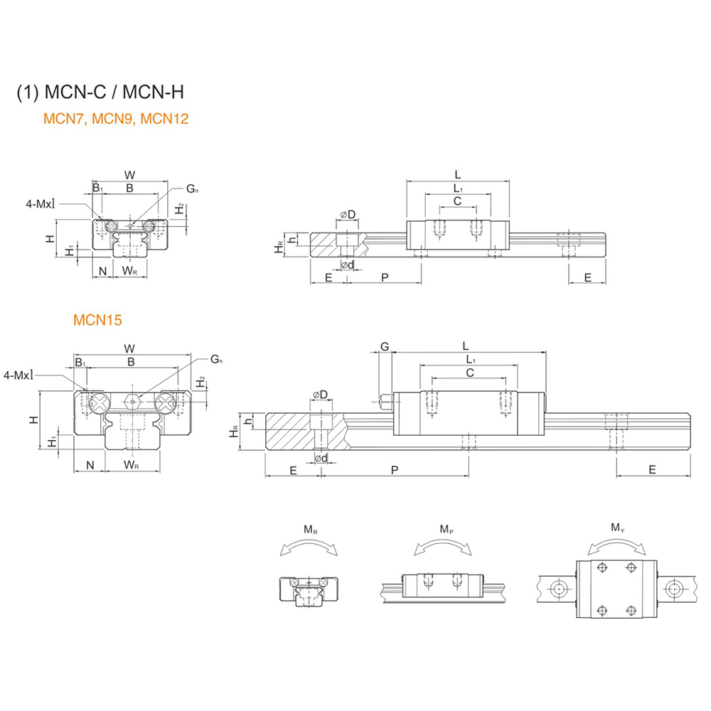 Linear guide pair